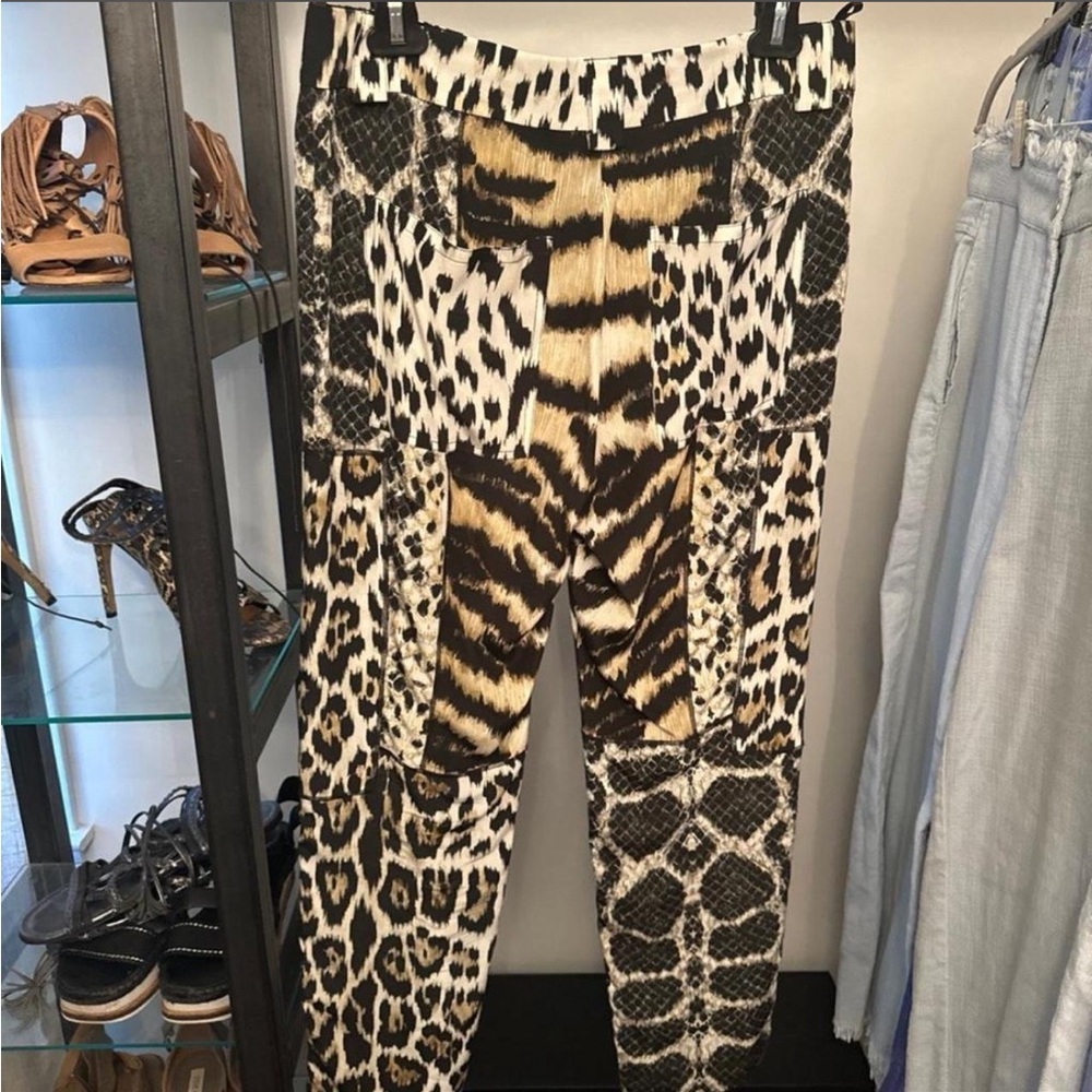 Roberto Cavalli Animal Print Pants - Picture 3 of 5